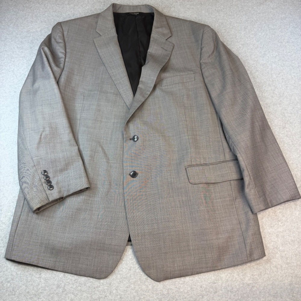 Jos. A. Bank Traveler's Collection Gray Wool Sport Coat Blazer 50R Regal